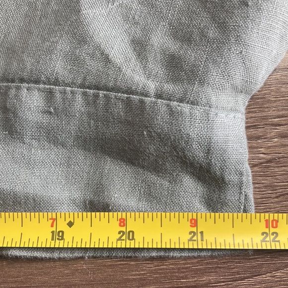 Women’s Montaigne Italian Linen Luca Forest Green Dress One Size Fits All - Picture 10 of 13